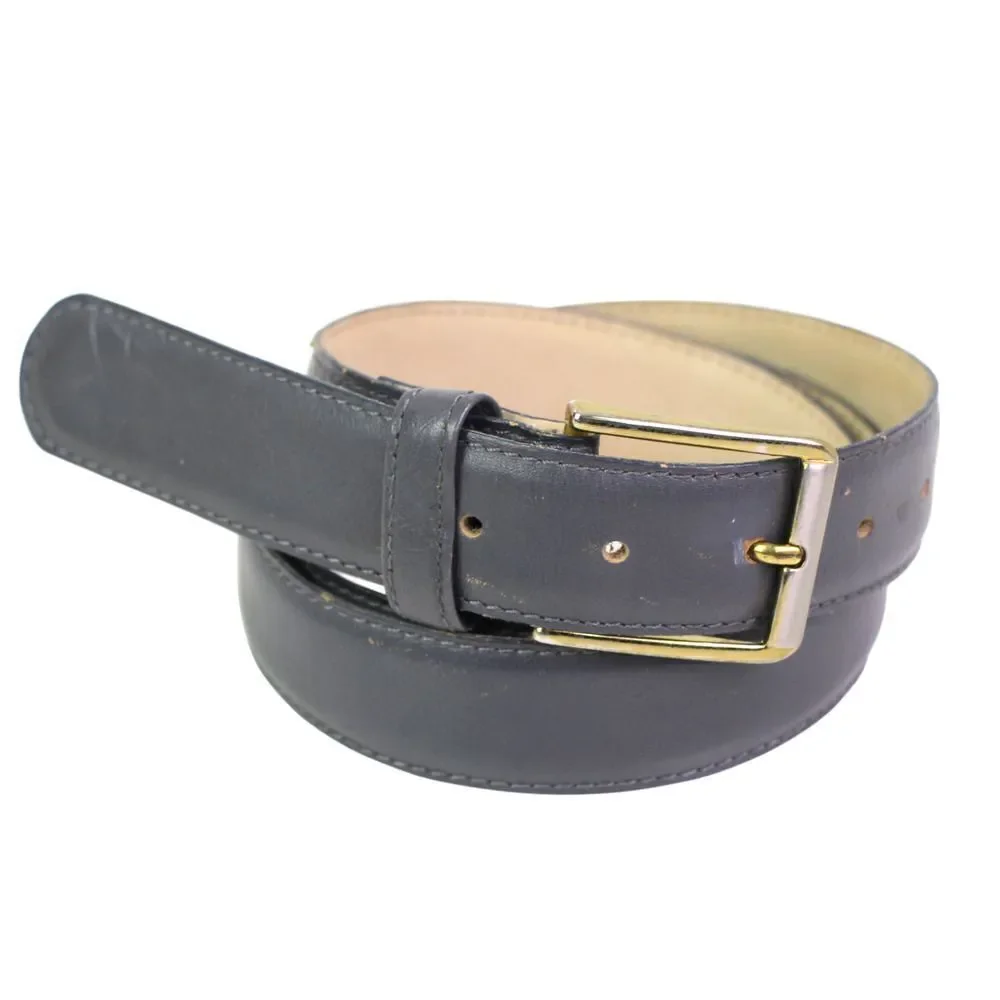 VTG GRAY GENUINE LEATHER 1 1/8